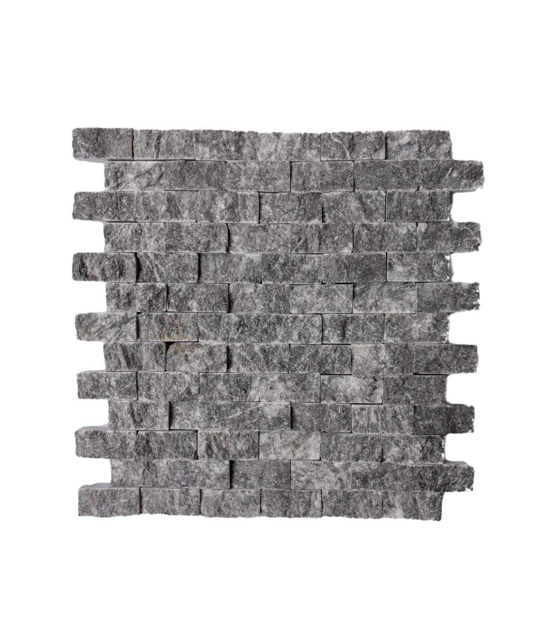 Kameni mozaik na mrežici (sivi panel) 30x30