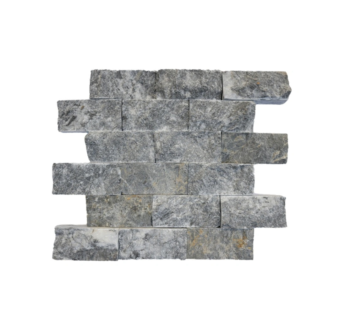 Kameni mozaik na mrežici (sivi panel)