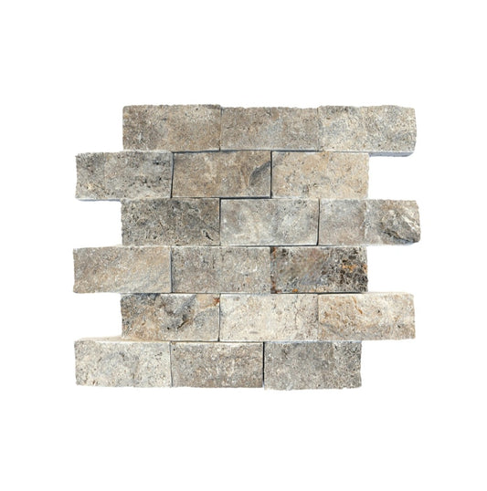 Kameni mozaik na mrežici (silver panel)